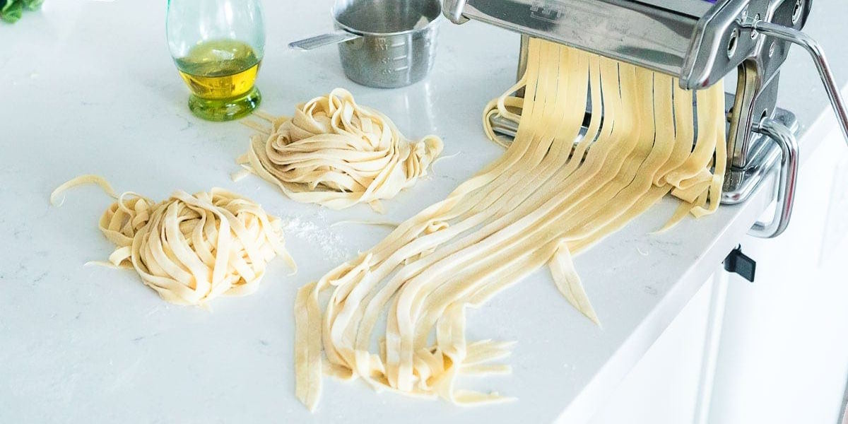 cut pasta by hand