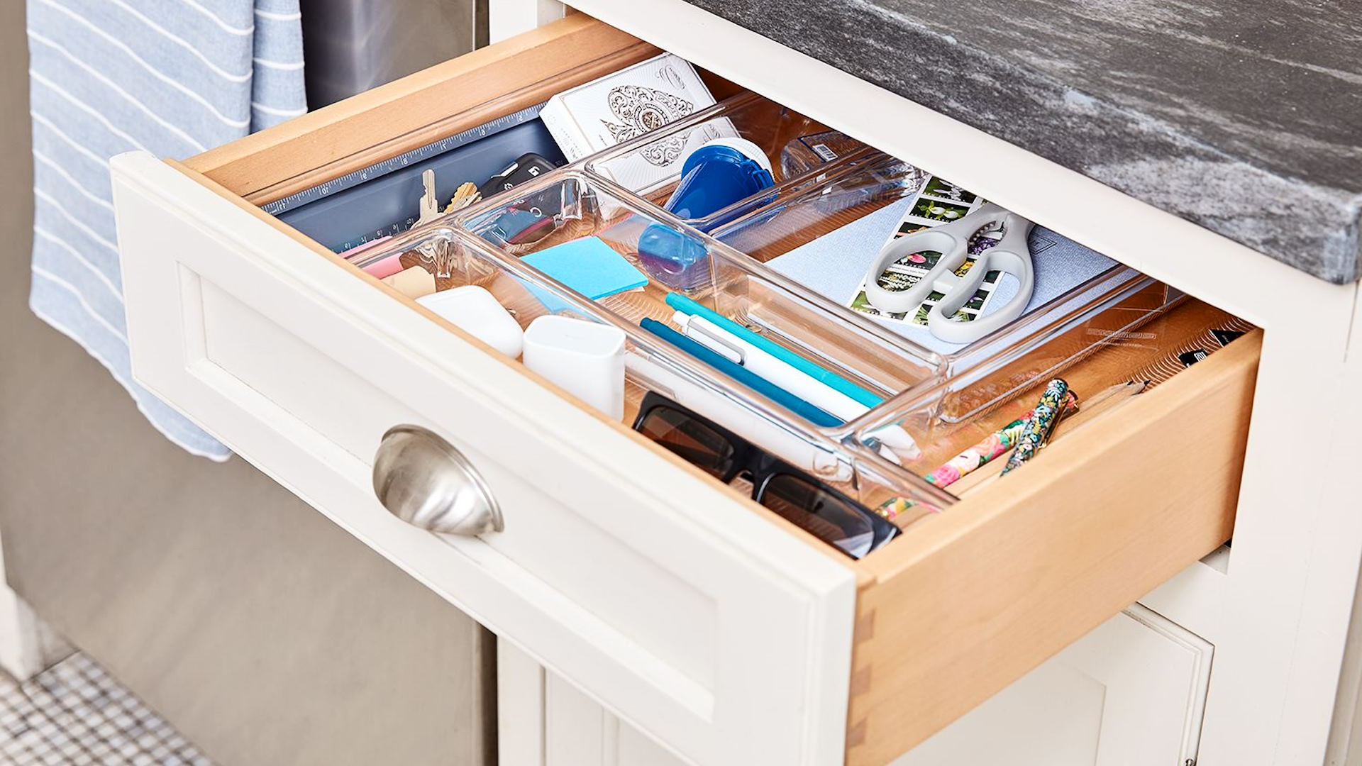 well-organized junk drawer